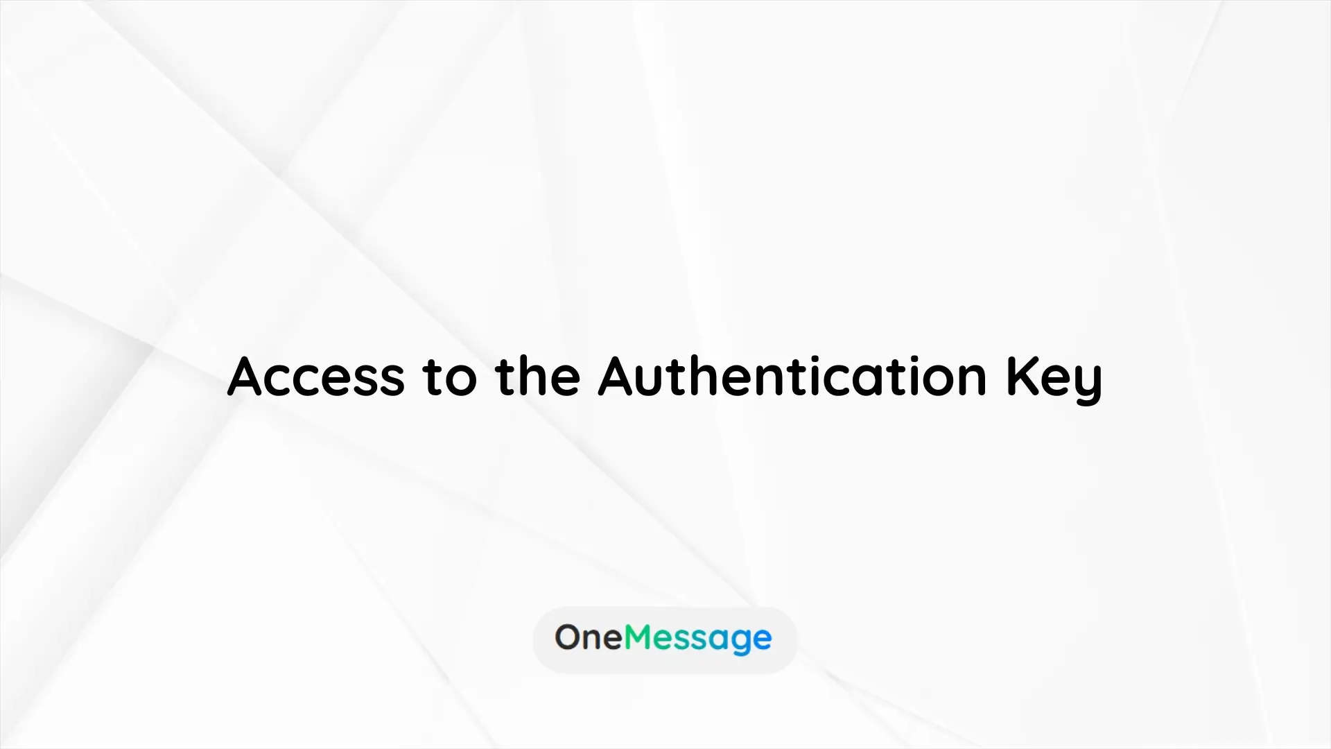 Whatsapp Sender - Whatsapp Bulk Message - Automation - Access To The Authentication Key